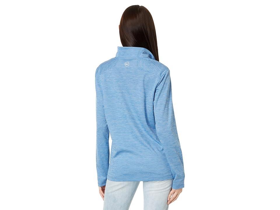 Vineyard Vines Sankaty Quarter-Zip (Coastline) Women's Short Sleeve Knit Product Image