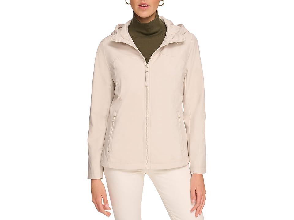 Calvin Klein Short Stretch Anorak (Stony ) Women's Jacket Product Image