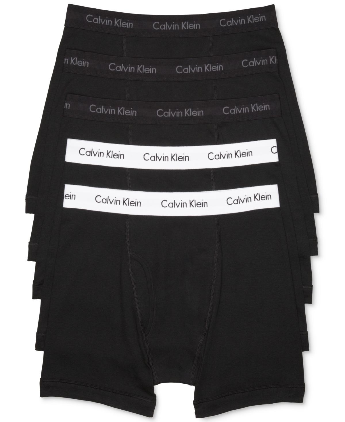 Calvin Klein Mens Cotton Classics 5-Pack Boxer Brief - Black - S Product Image