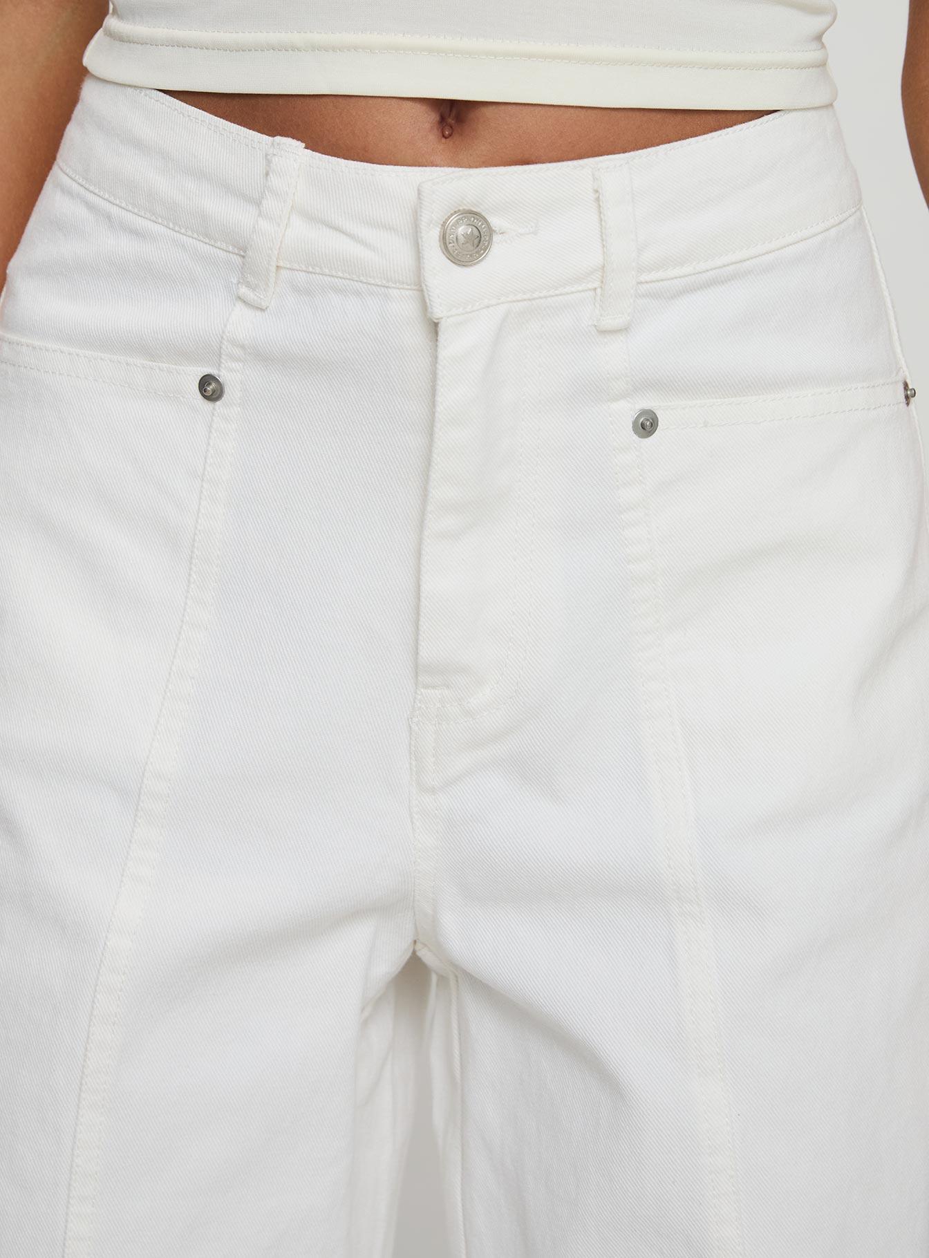 Cool About It Jeans White Product Image