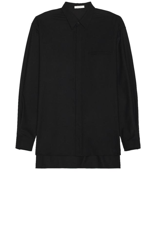 The Row Fili Shirt in Black Product Image