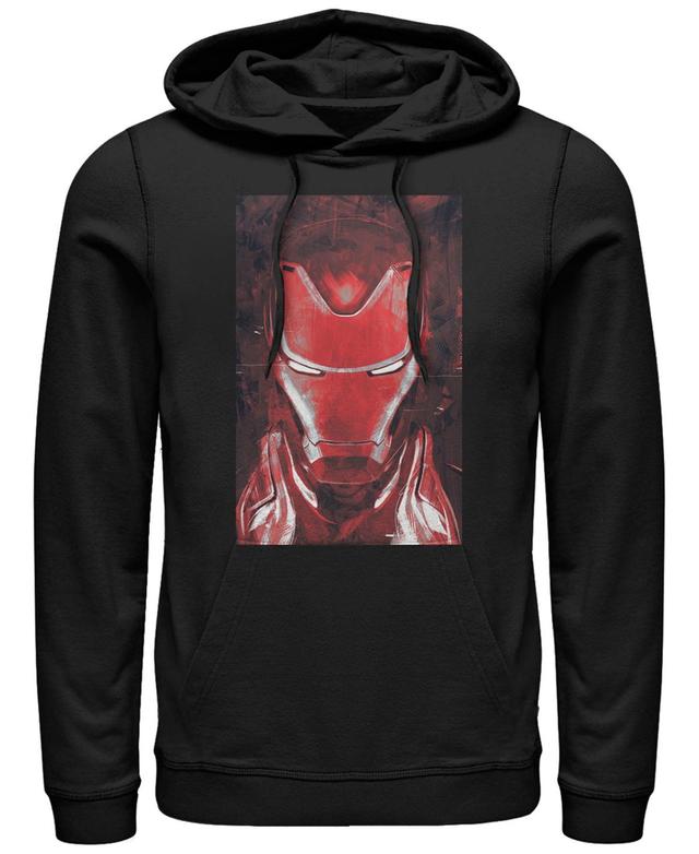 Mens Marvel Avengers Endgame Red Iron Man Portrait Pullover Hoodie Product Image