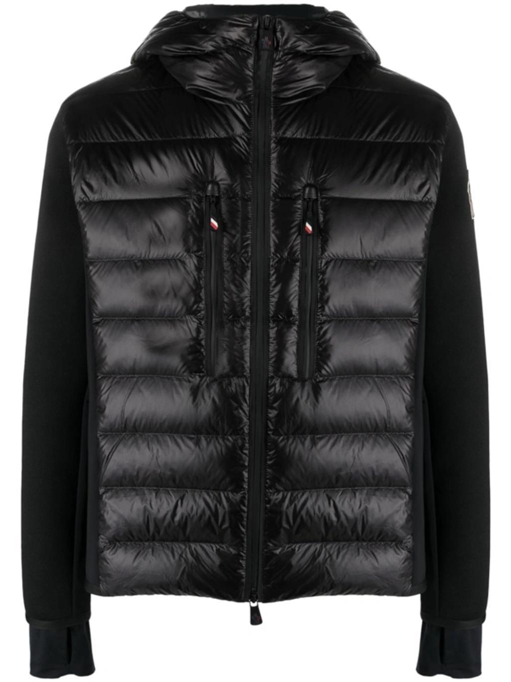 Padded Hooded Down Jacket In Black Product Image