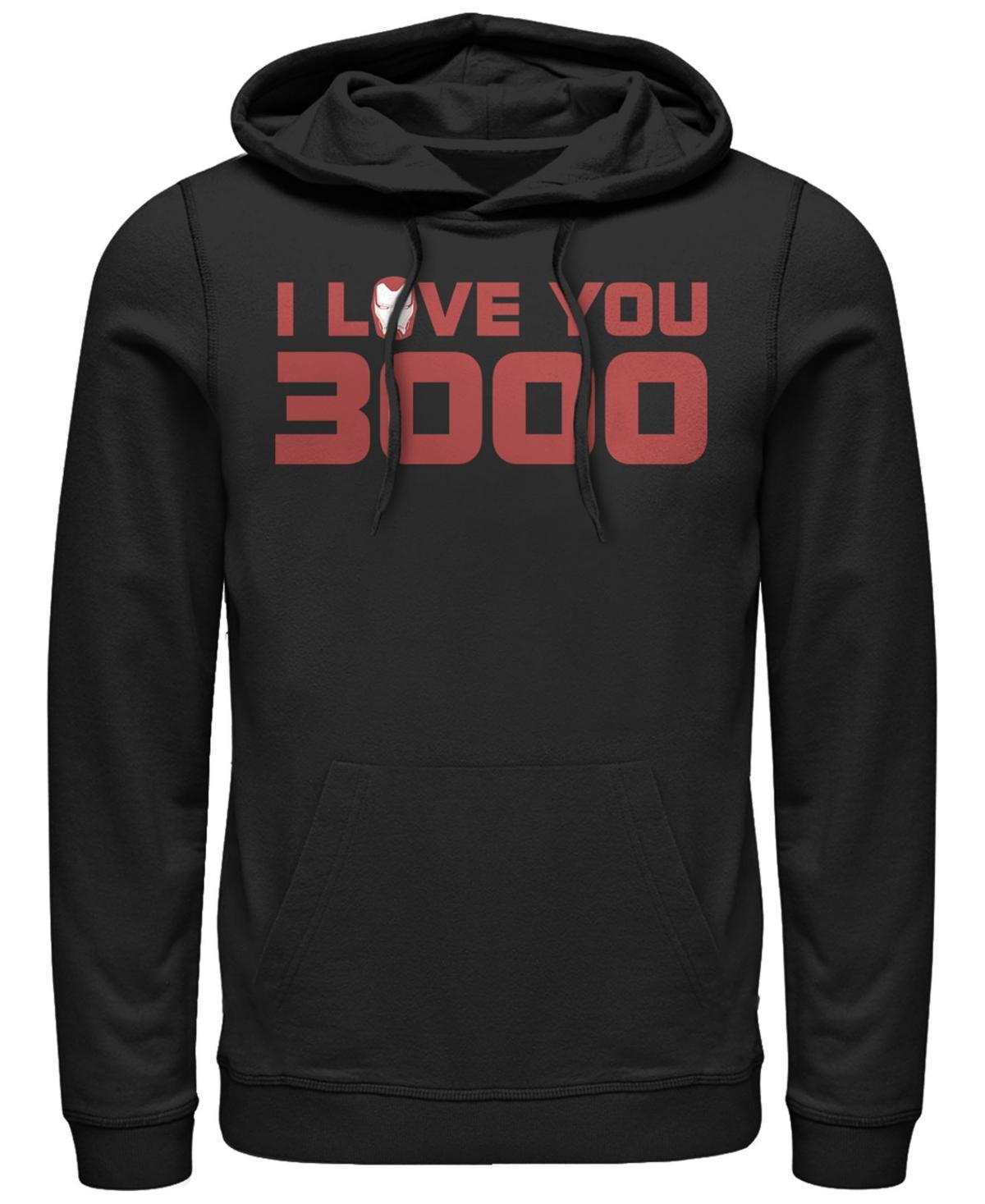 Marvel Mens Avengers Endgame I Love You 3000 Iron Man Helmet, Pullover Hoodie Product Image