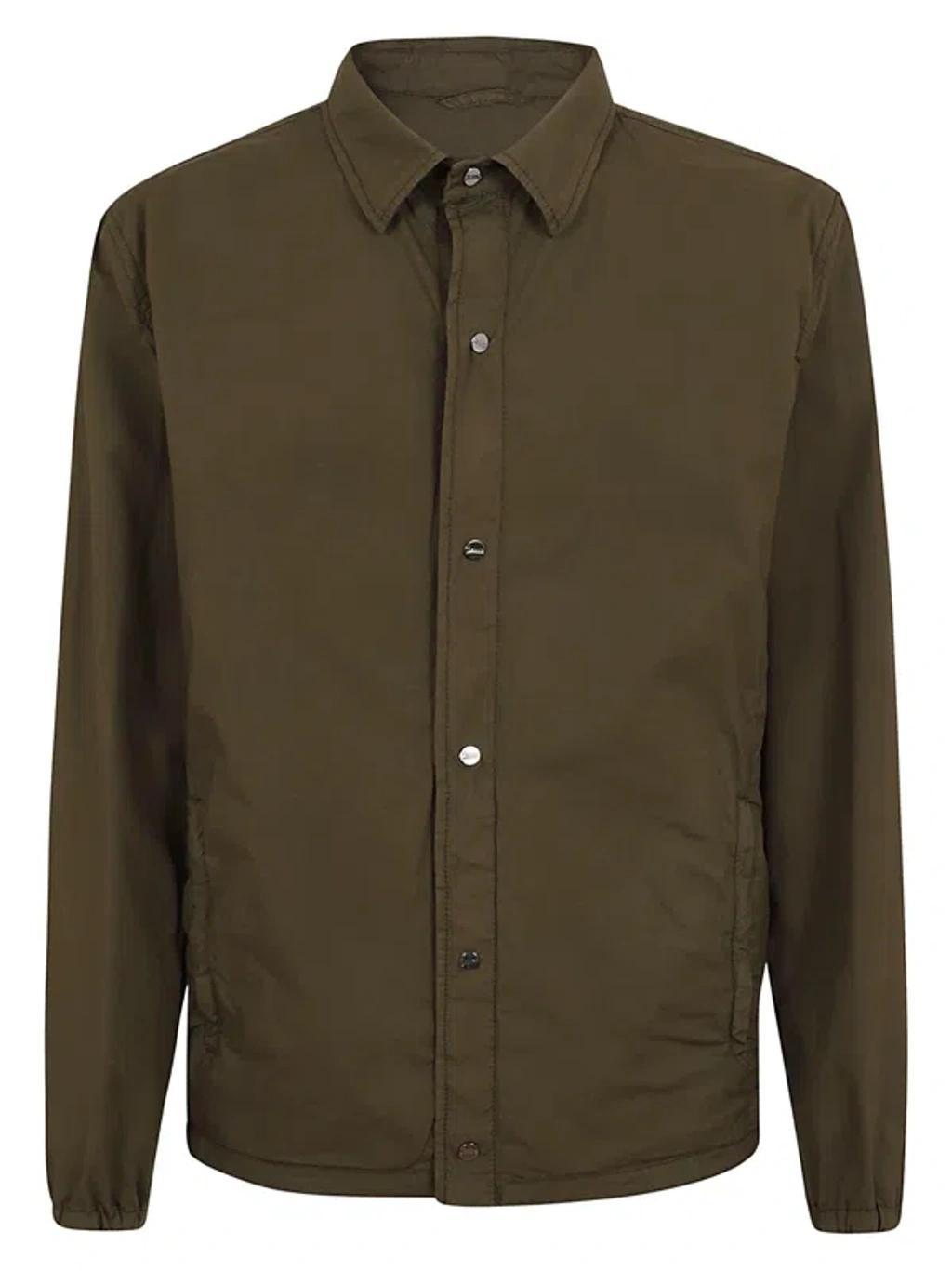 HERNO Buttoned Long In Brown Product Image