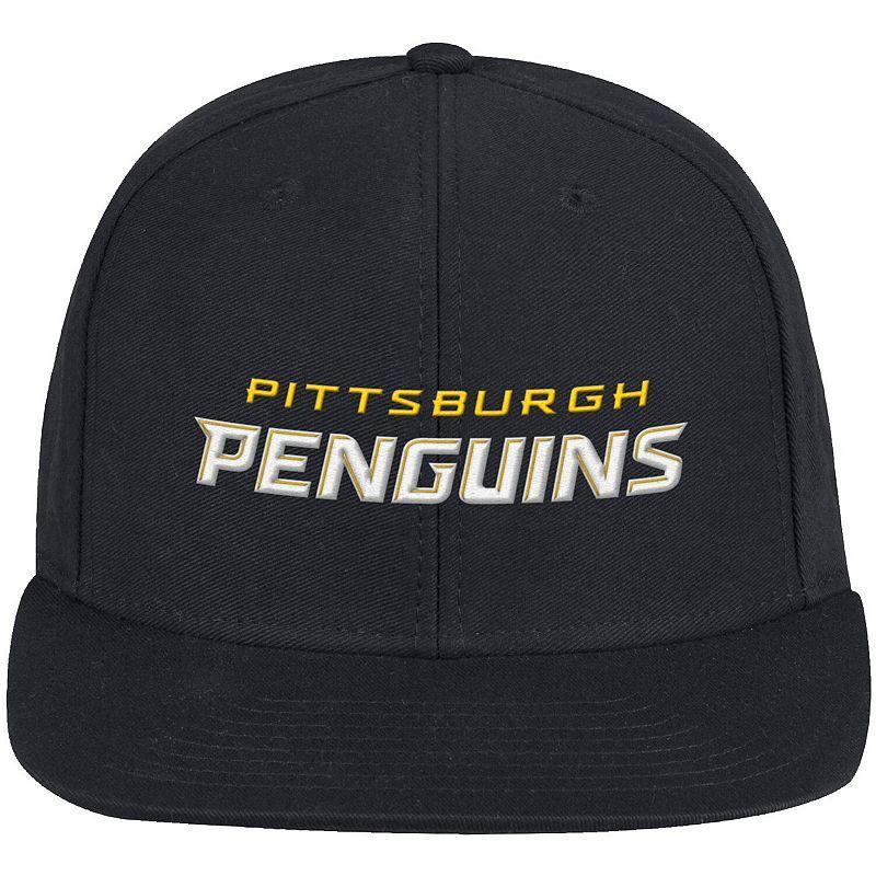 Mens adidas Black Pittsburgh Penguins Snapback Hat Product Image