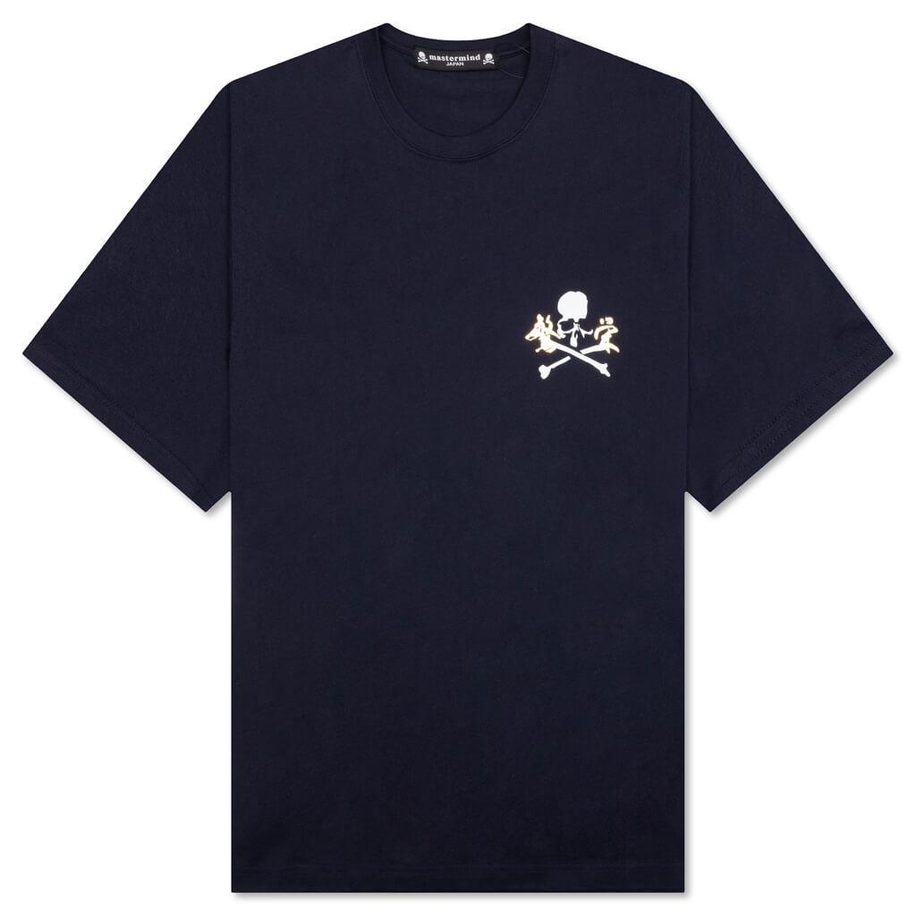 Navy Printed T-Shirt - Navy Male Product Image