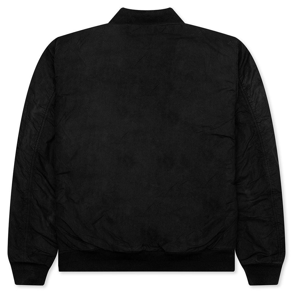 Quilted Bomber Waxed - Black Male Product Image