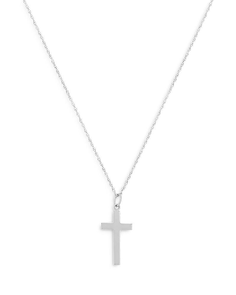 Bloomingdales Cross Pendant Necklace in 14K White Gold, 18 - 100% Exclusive Product Image