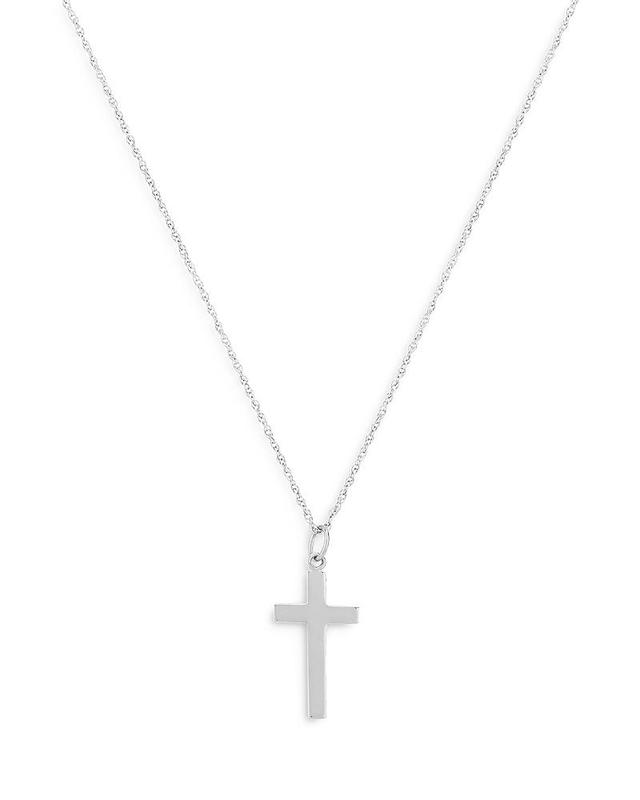 Bloomingdales Cross Pendant Necklace in 14K White Gold, 18 - 100% Exclusive Product Image