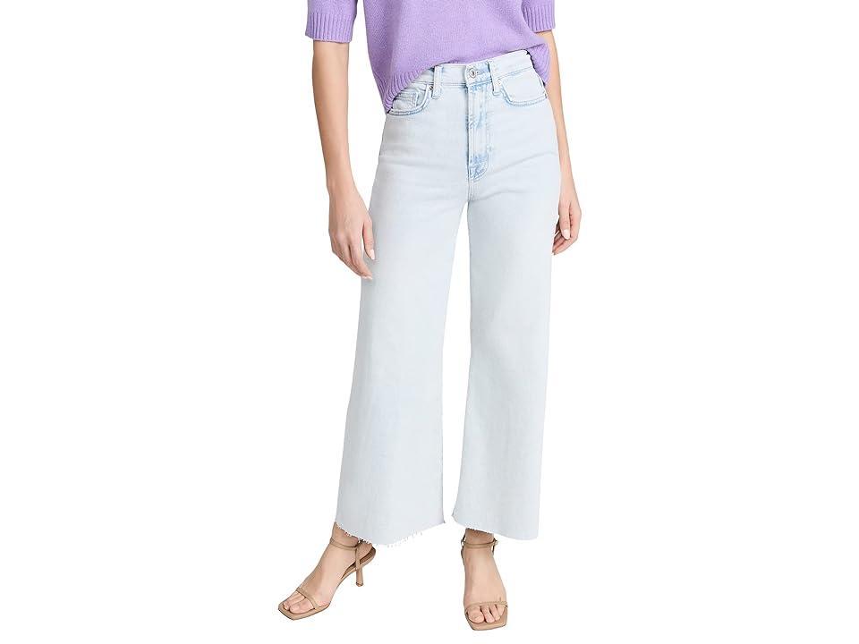 Wide-Leg Cropped Comfort Stretch Jeans Product Image