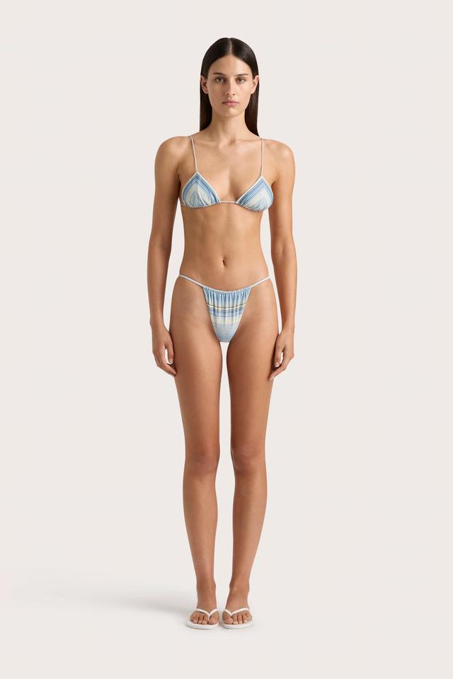 Elea Bikini Top Futura Stripe Sky Blue Product Image