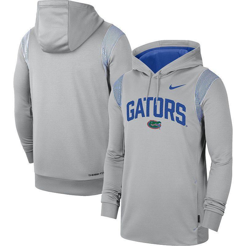 Mens Nike Gray Florida Gators 2022 Game Day Sideline Performance Pullover Hoodie Product Image