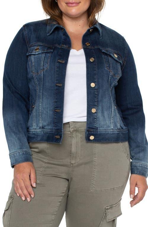 Liverpool Plus Size Classic Jean Jacket (Glenrock) Women's Clothing Product Image