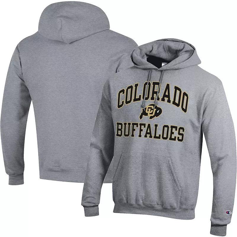 Mens Champion Heather Gray Colorado Buffaloes High Motor Pullover Hoodie Product Image