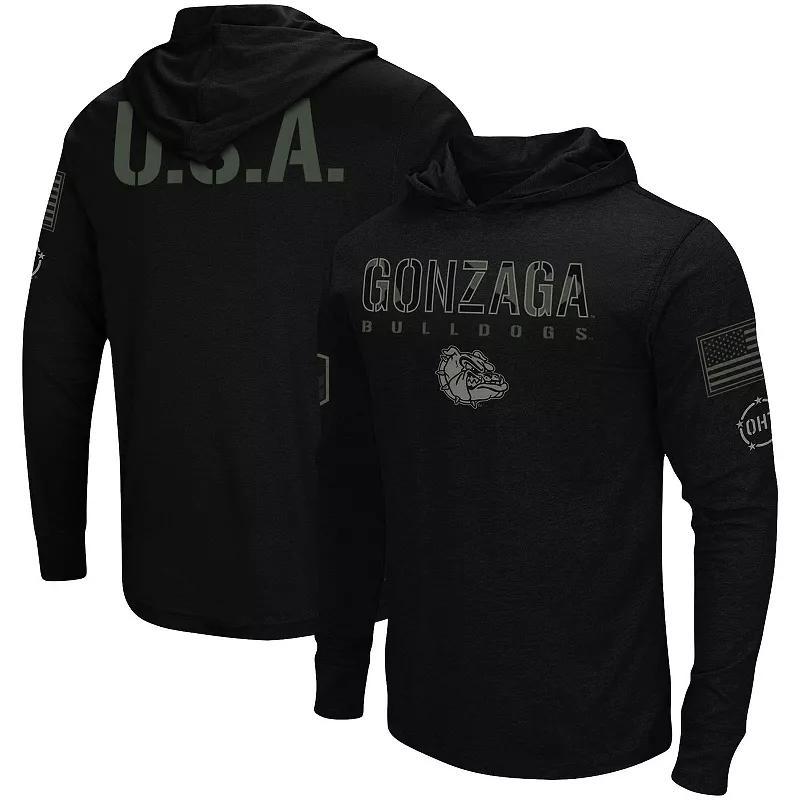 Mens Black Gonzaga Bulldogs Oht Military-Inspired Appreciation Hoodie Long Sleeve T-shirt Product Image