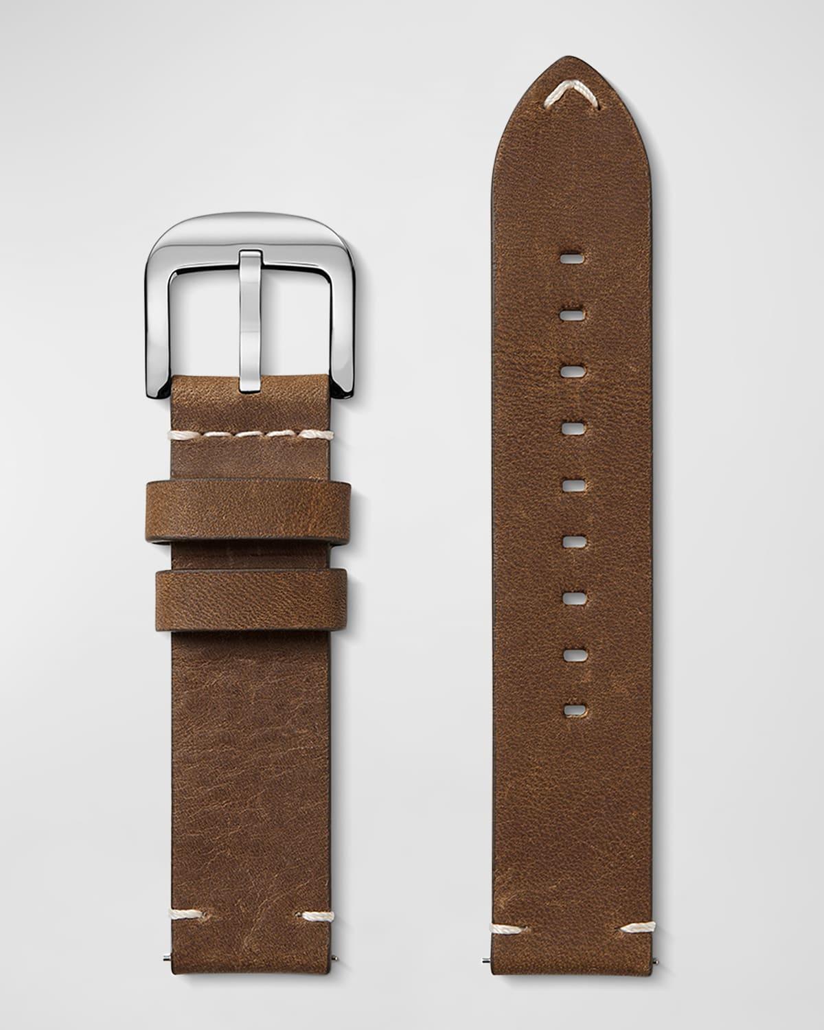 Mens Leather Watch Strap, 20mm product image