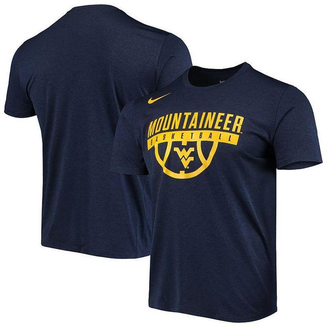 Mens Nike West Virginia Mountaineers Basketball Drop Legend Performance T-Shirt Blue Product Image