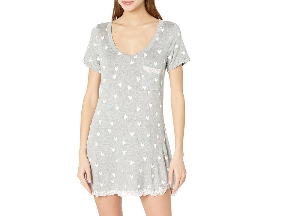 Honeydew All American Heart Print Sleepshirt Product Image