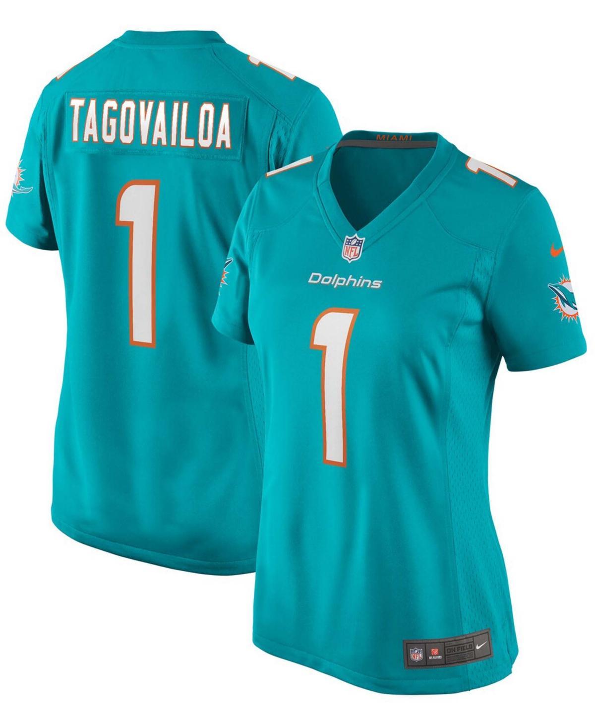 Nike Womens Tua Tagovailoa Miami Dolphins Game Jersey - Aqua Product Image