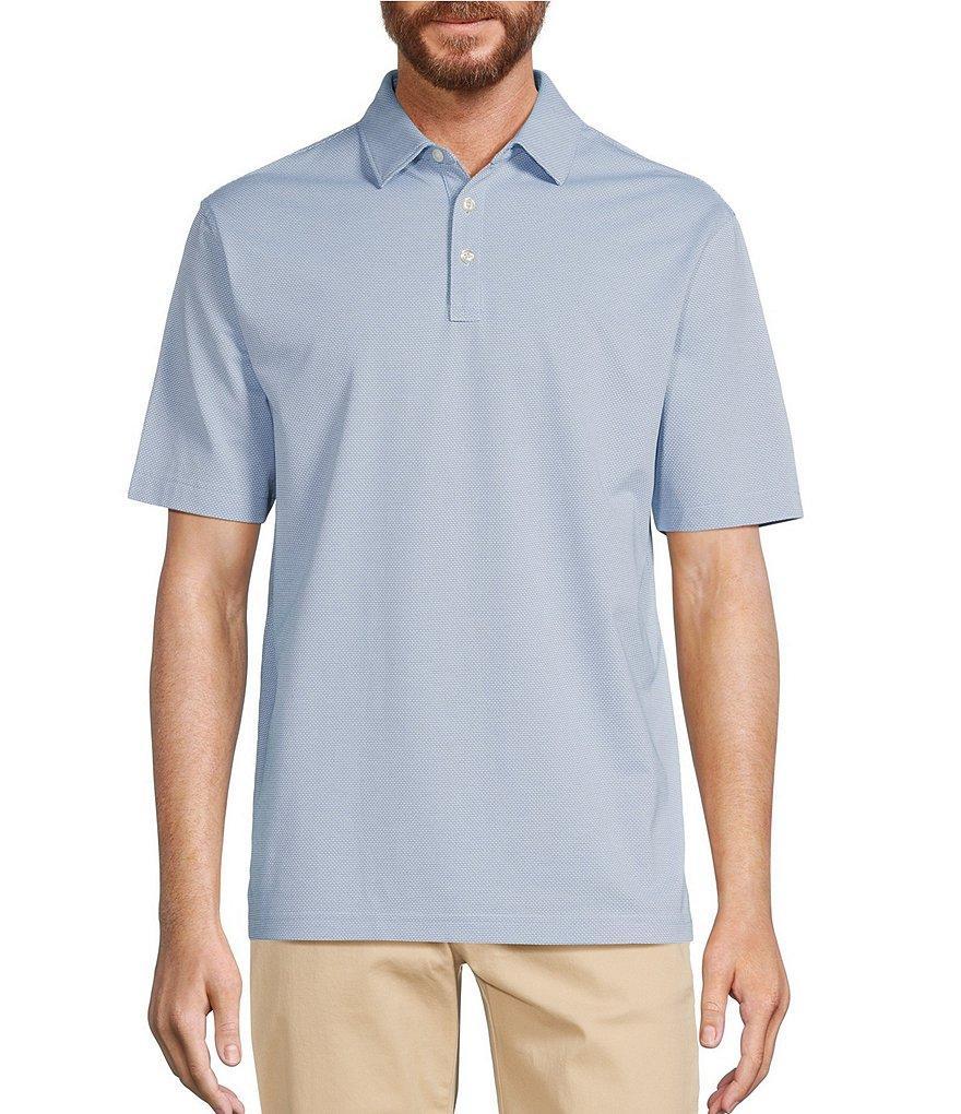 Roundtree & Yorke TravelSmart Short Sleeve Solid Jacquard Polo Shirt Product Image