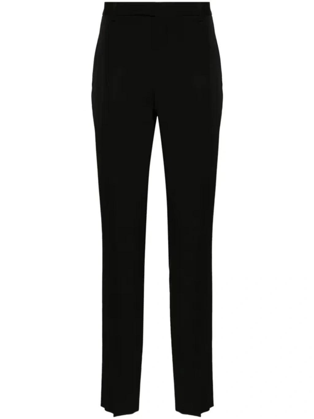 Men's Tailored Slim Fit Trousers In Black Product Image