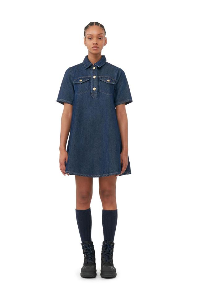 Heavy Denim Mini Dress Product Image