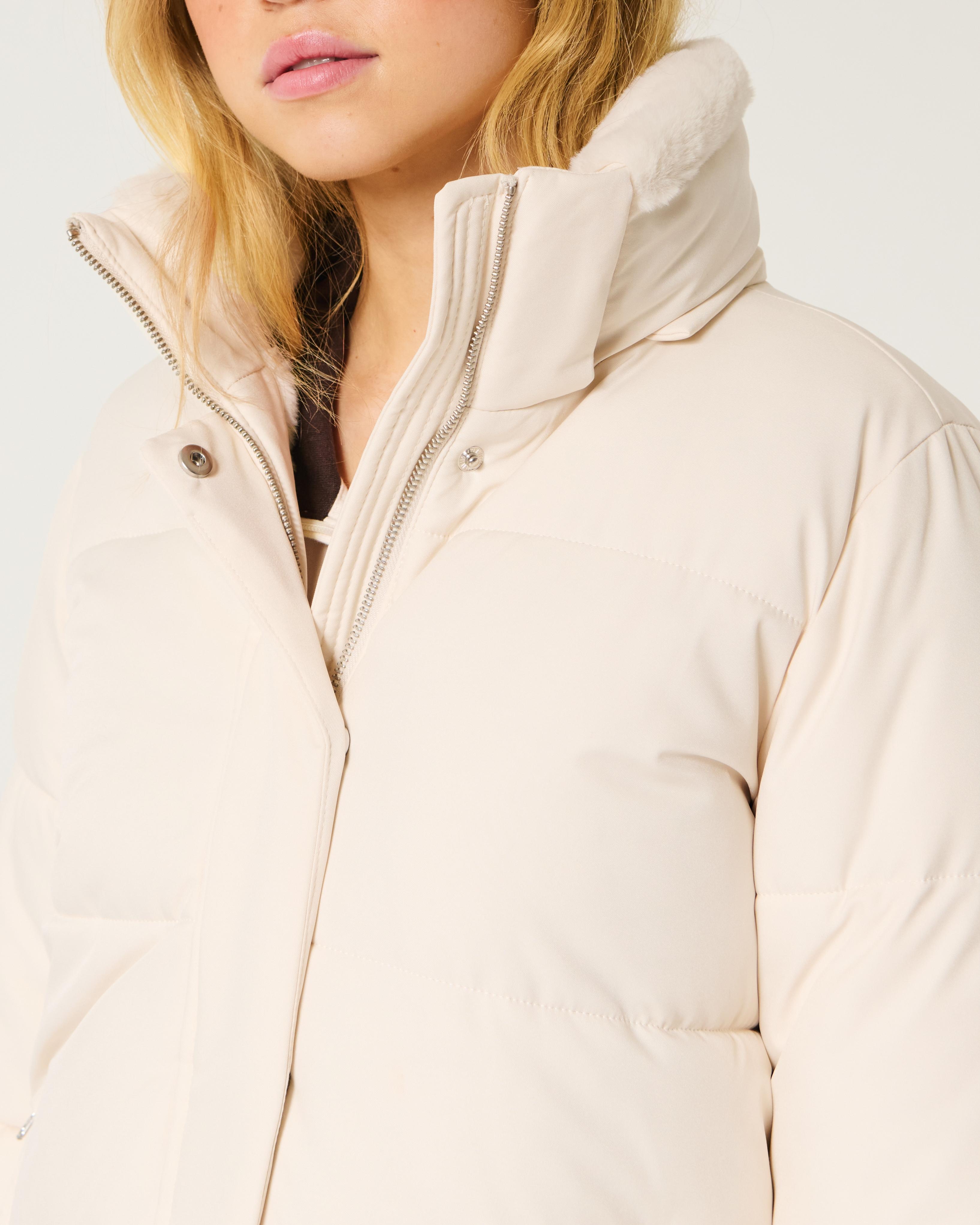 Faux Fur-Lined All-Weather Puffer Jacket Product Image