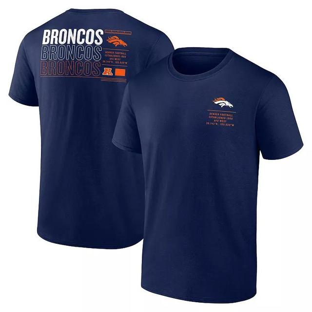 Mens Fanatics Denver Broncos Repeat Stats T-Shirt Blue Product Image