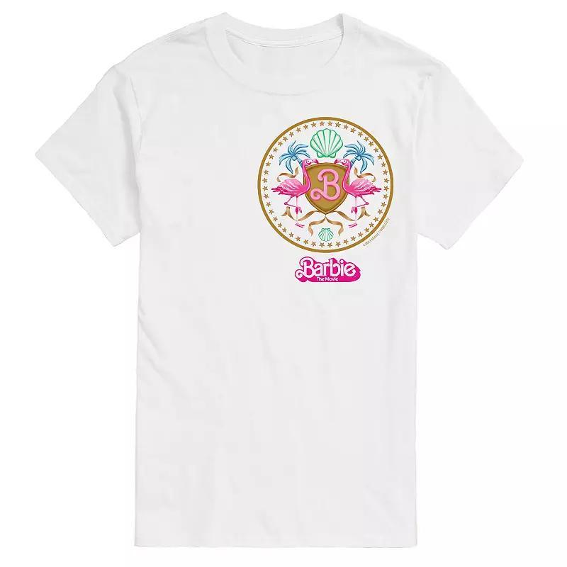 Big & Tall Barbie The Movie Theatrical Crest Graphic Tee, Mens Product Image