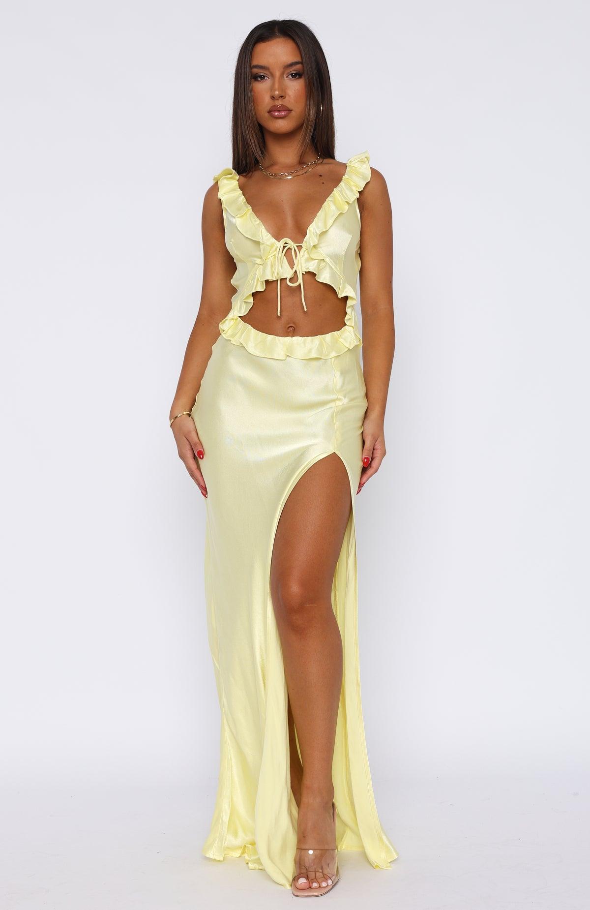 Wishlist Maxi Dress Lemon Product Image