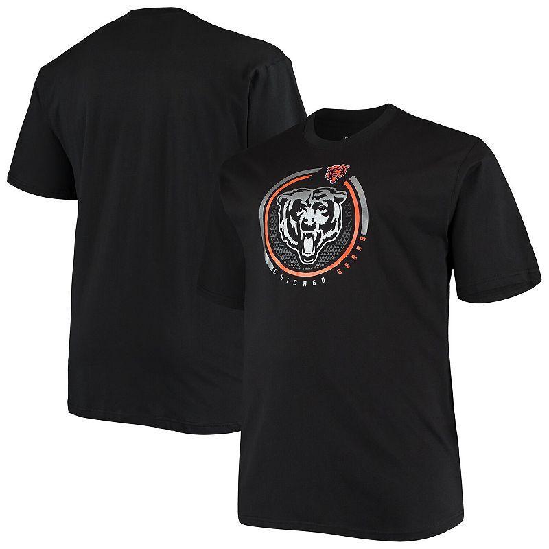 Mens Fanatics Branded Black Chicago Bears Big & Tall Color Pop T-Shirt Product Image