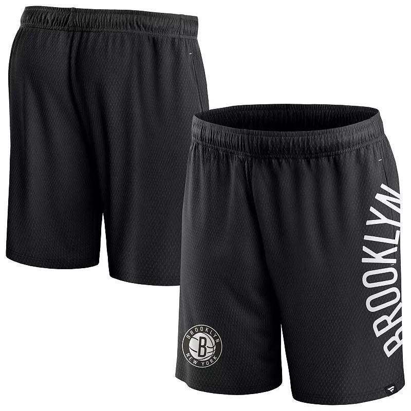 Mens Fanatics Branded Brooklyn Nets Post Up Mesh Shorts Product Image