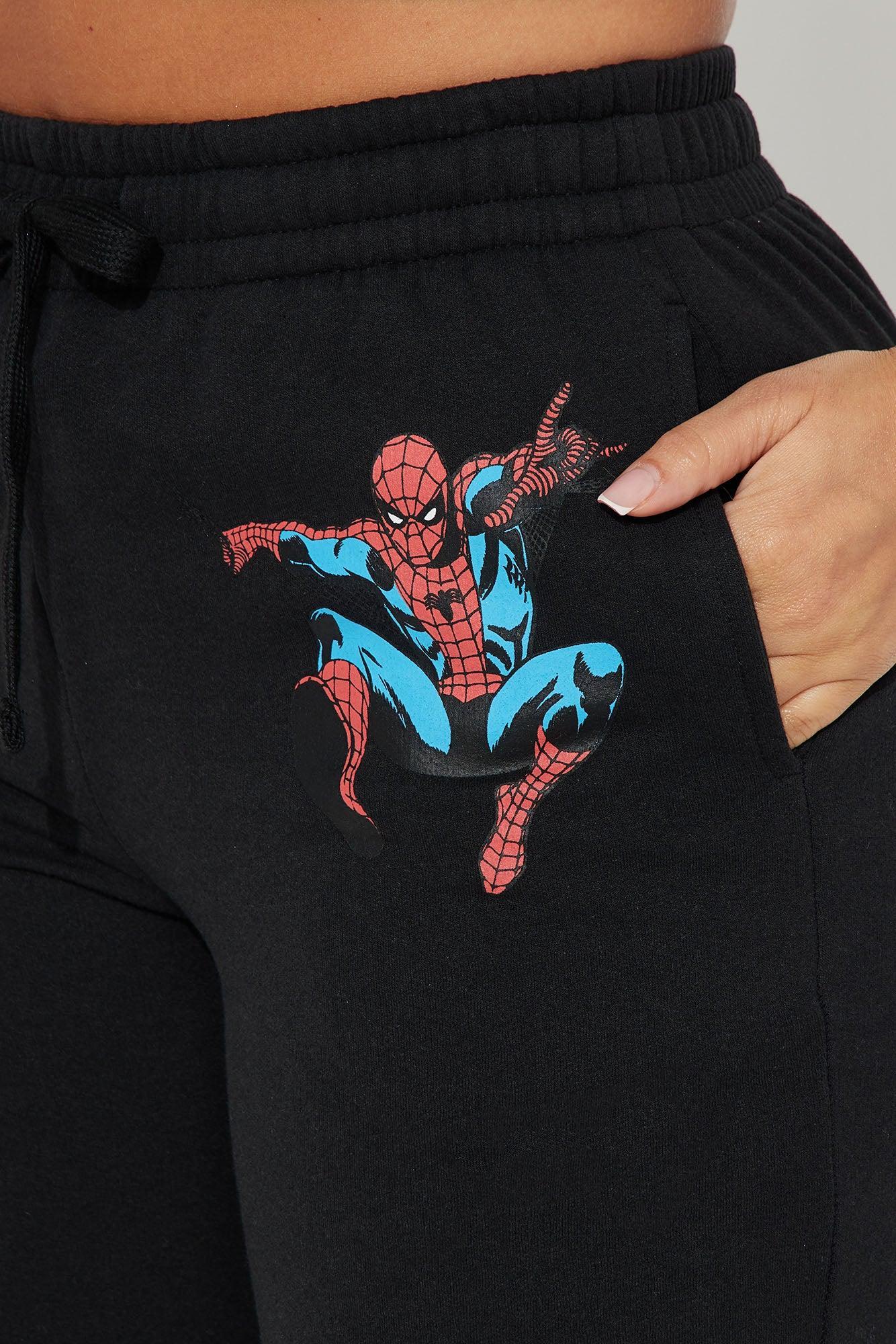 Spiderman Wide Leg Pant - Black Product Image