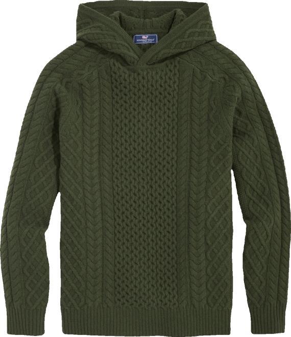 Cable-Knit Hoodie Product Image