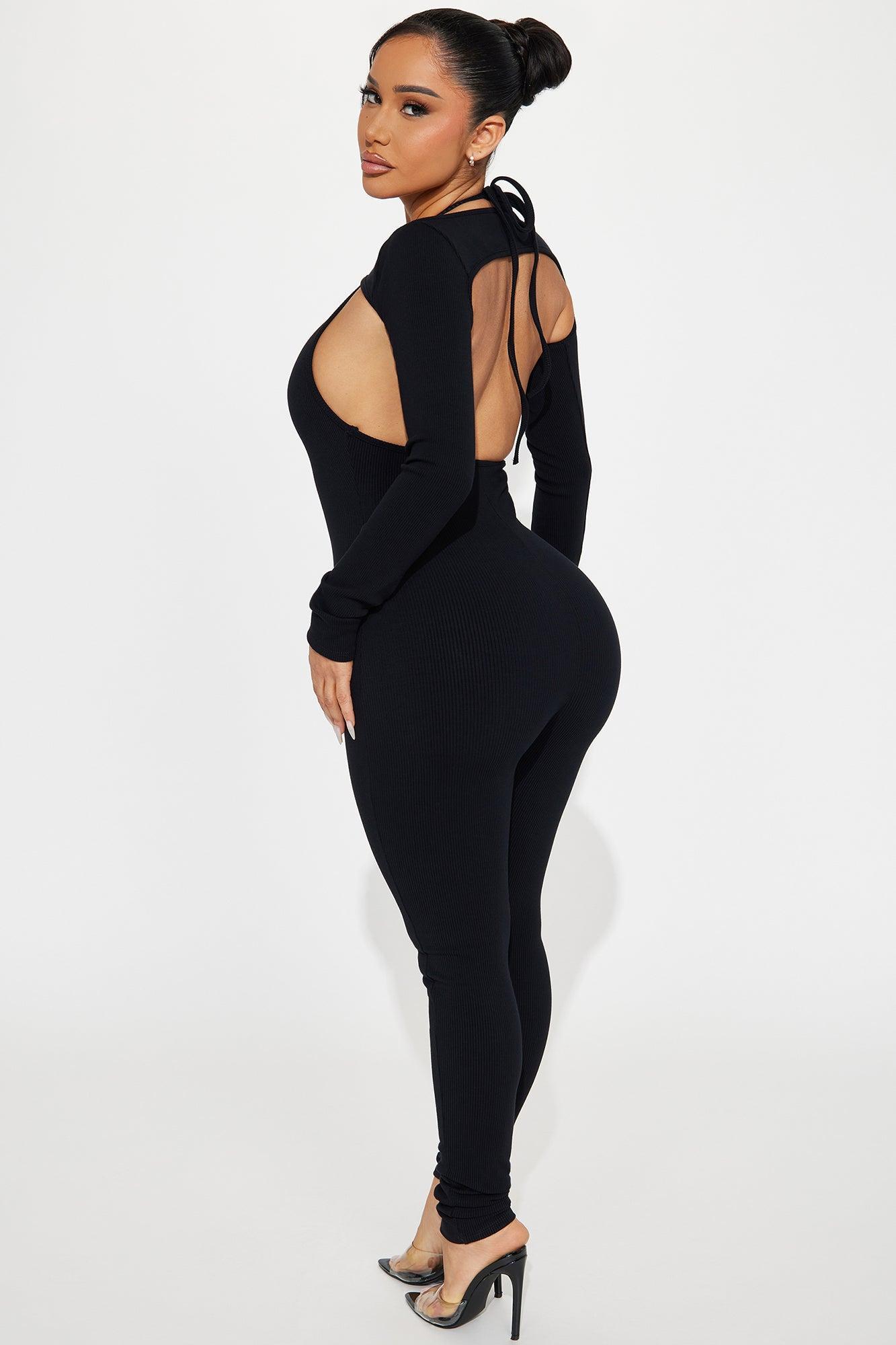 Karah Snatched Jumpsuit - Black Product Image