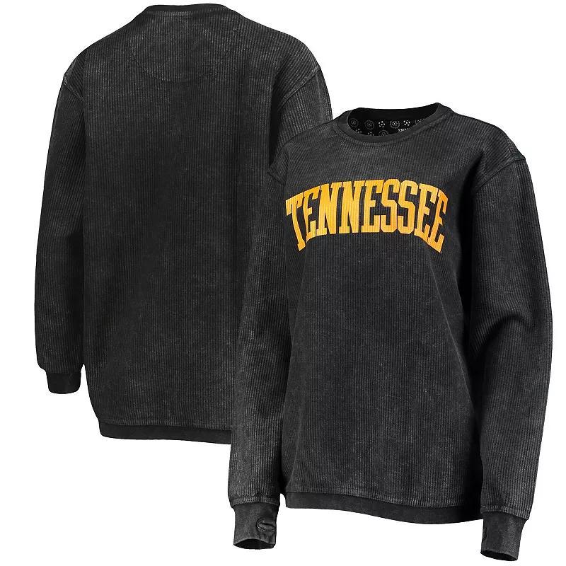 Womens Pressbox Tennessee Volunteers Comfy Cord Vintage Wash Basic Arch Pullover Sweatshirt Product Image