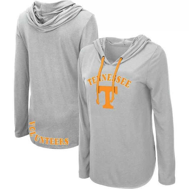 Womens Colosseum Charcoal Tennessee Volunteers My Lover Long Sleeve Hoodie T-Shirt Product Image