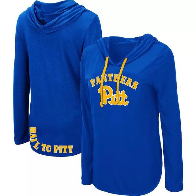 Womens Colosseum Royal Pitt Panthers My Lover Long Sleeve Hoodie T-Shirt Product Image