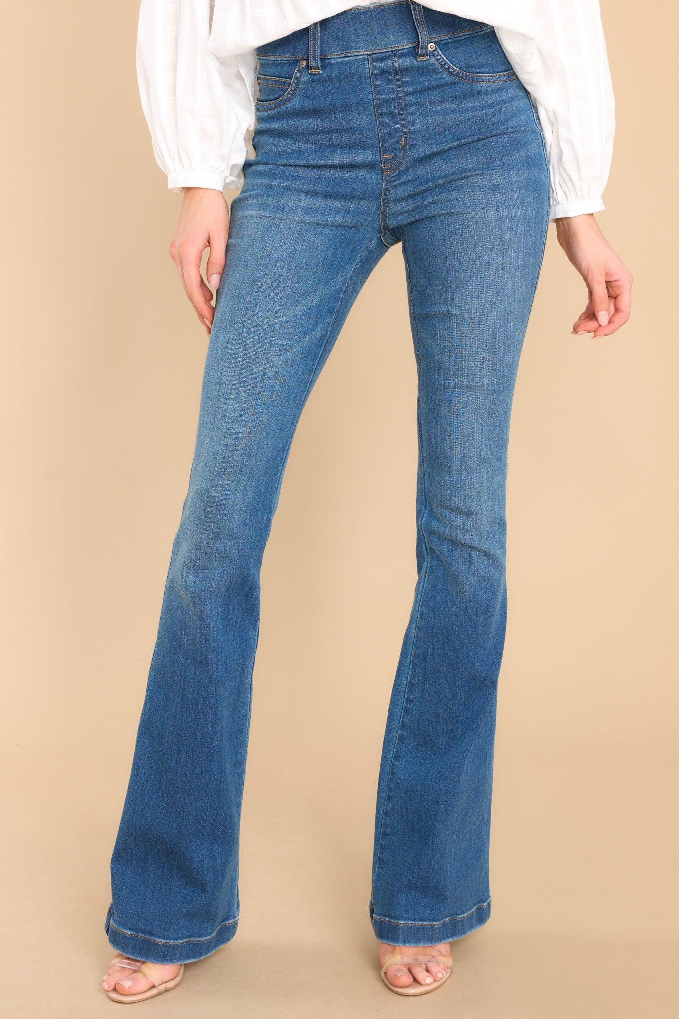 Spanx Vintage Indigo Flare Jeans Blue Product Image