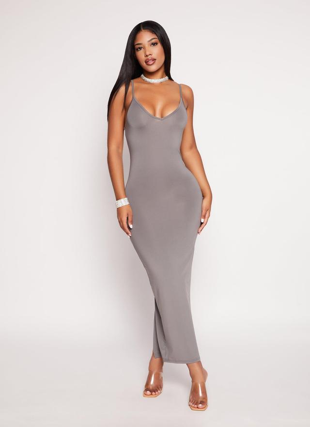 Womens Daisy V Neck Bodycon Maxi Dress Product Image