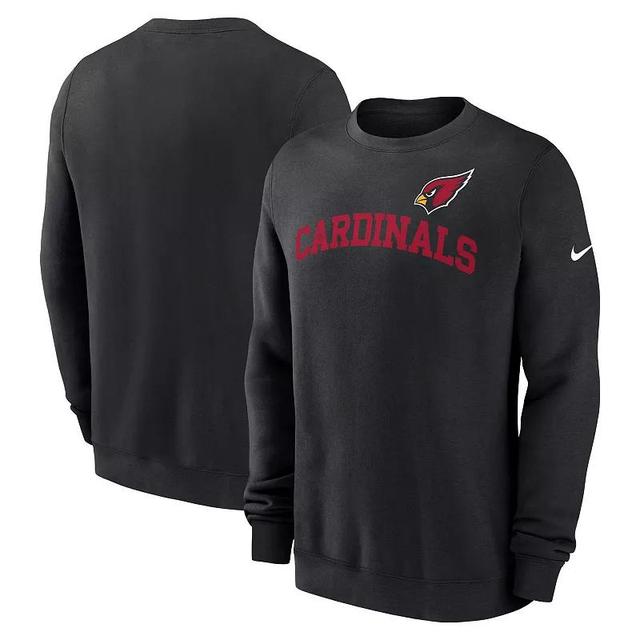 Nike Mens Black Arizona Cardinals Club Pullover Sweatshirt Product Image