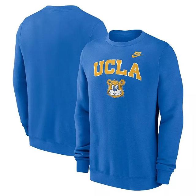 Mens Nike UCLA Bruins Legacy Classic Tackle Twill EmbroideredArch Over Logo Pullover Sweatshirt Product Image