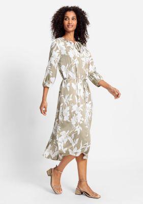 Women's Long Sleeve Abstract Floral Print Dress Product Image