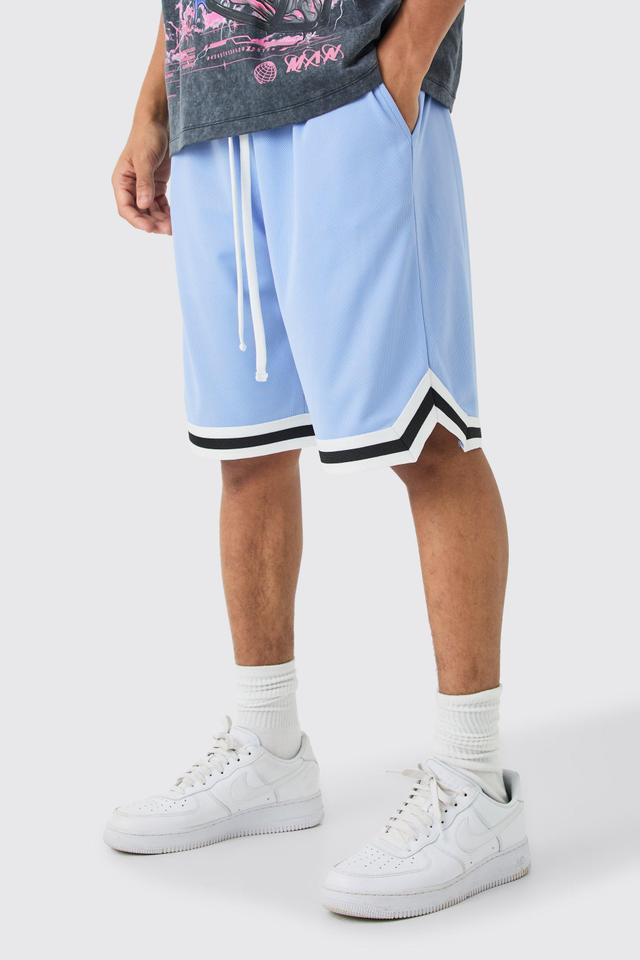 Loose Fit Mesh Basketball Short | boohooMAN USA Product Image