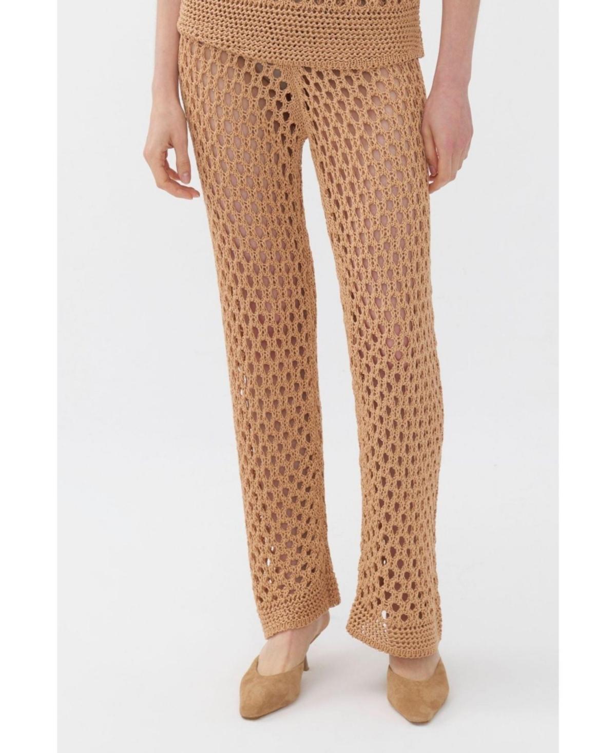 Nocturne Womens Mesh Knit Pants Product Image