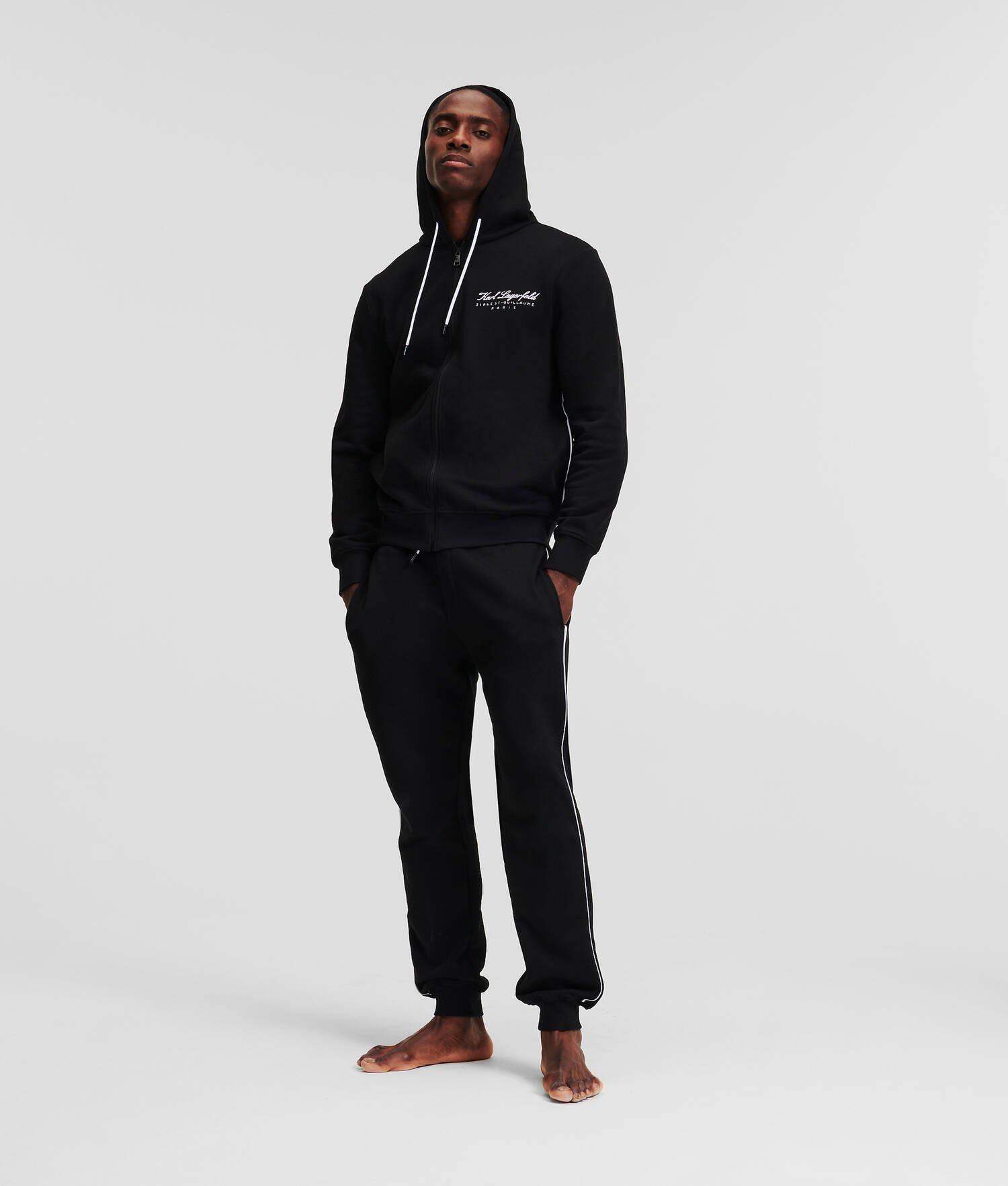 HOTEL KARL ZIP-UP LOUNGEWEAR HOODIE Product Image