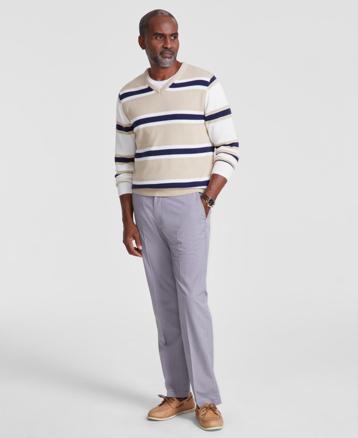 Club Room Mens Mixed Stripe V-Neck Sweater, Created for Macys Product Image