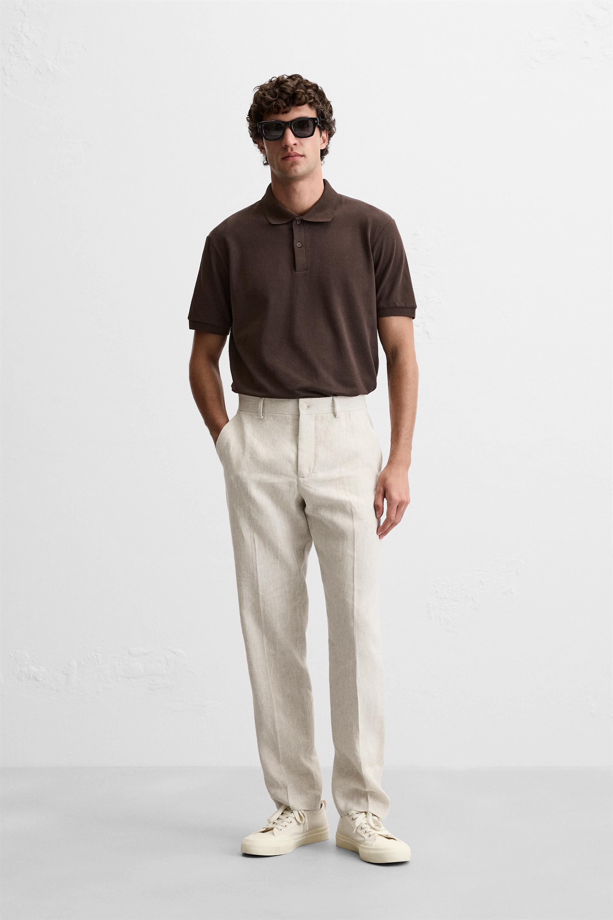 LINEN PANTS IN 100% LINEN Product Image