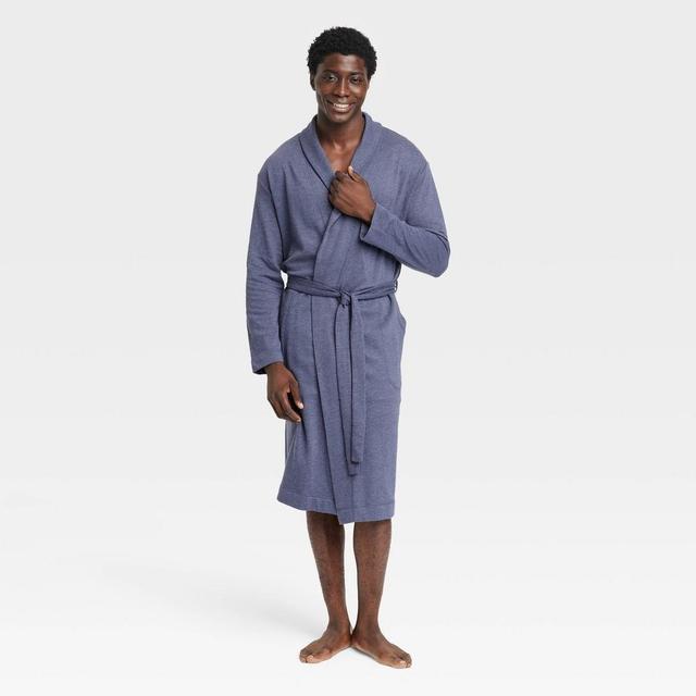 Mens Knit Robe - Goodfellow & Co Navy Blue L/XL Product Image